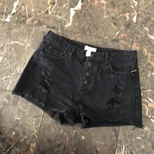 Distressed forever 21 shorts